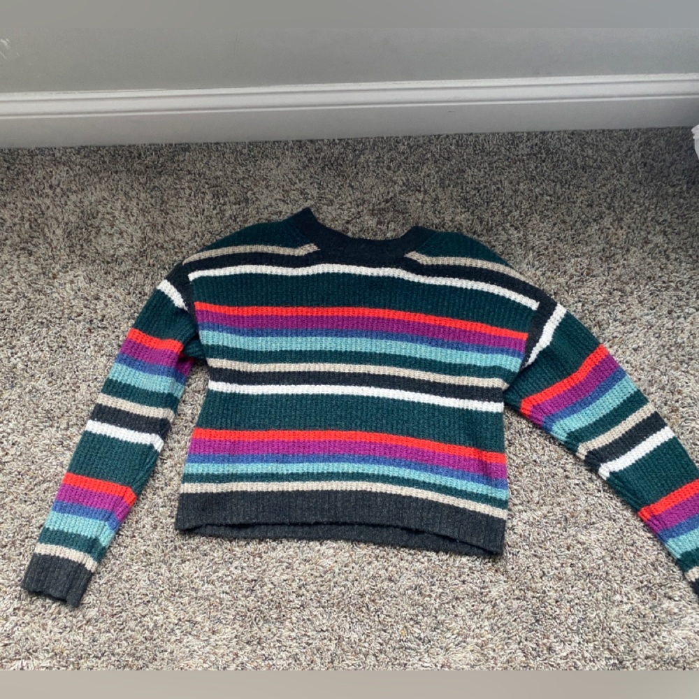 American eagle thick color block sweater